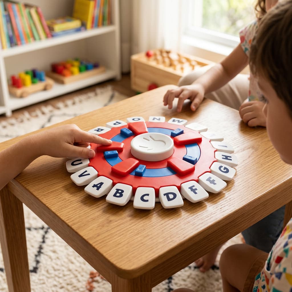 Jogo Relé de Palavras Vermelha 🤩 Jogo de Tabuleiro Brinquedo Educativo para Família Promoção!