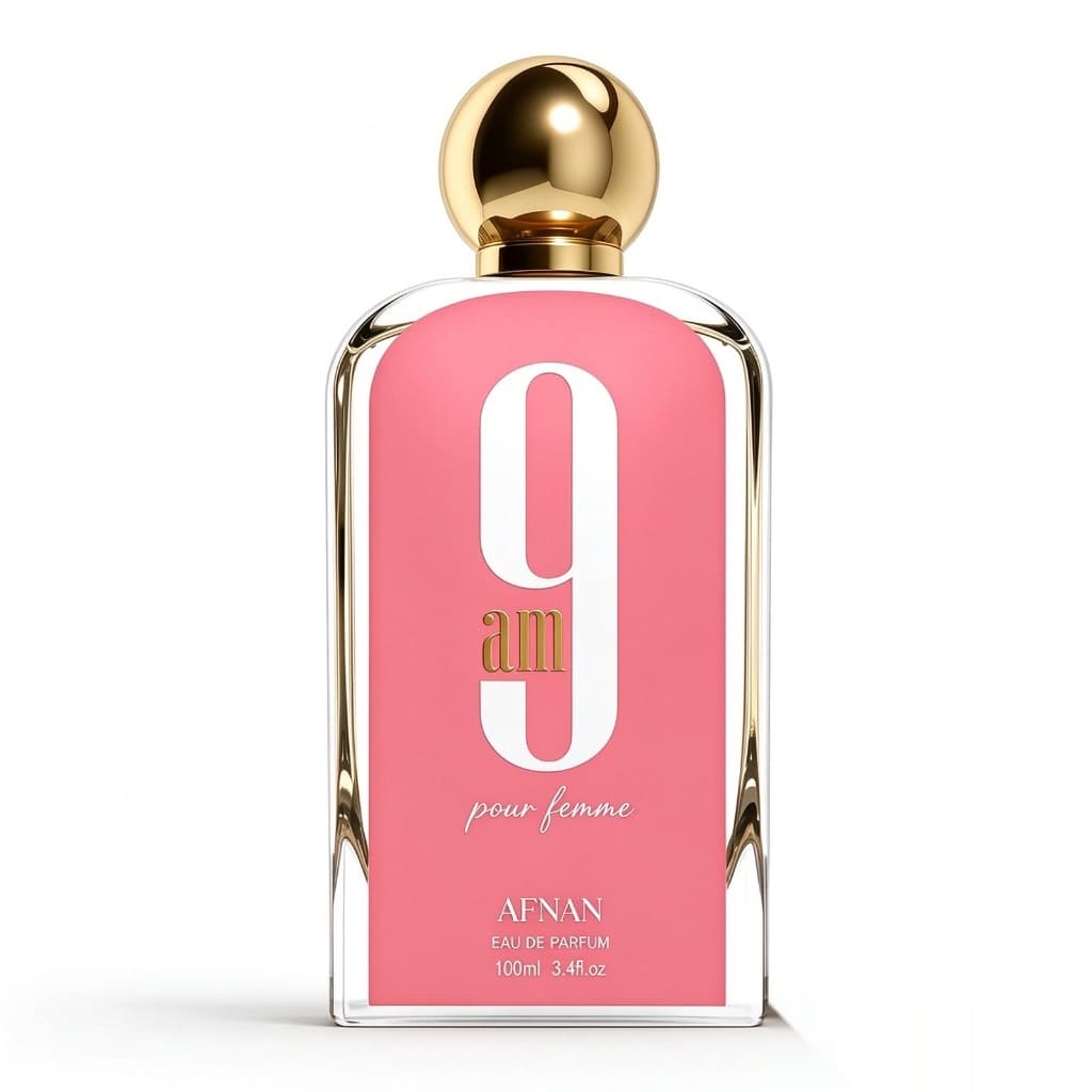 Perfume Feminino Afnan 9 AM Pour Femme Eau de Parfum Importado Spray 100ml 3.4 fl.oz