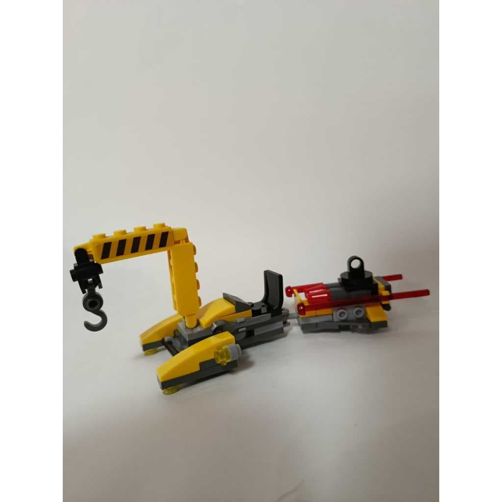 Lego Similar Veículo de Construção com Guindaste – Blocos de Montar