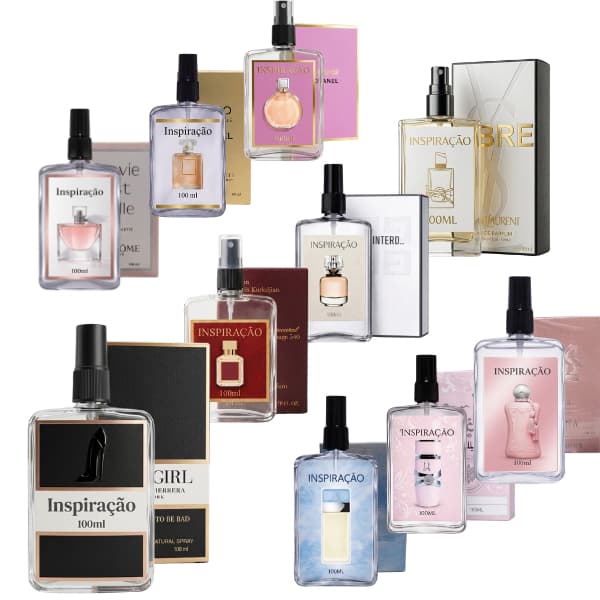 Perfume Feminino Contratipo Inspiração Perfumes Importados EDT 100ml Fragrâncias Diversas