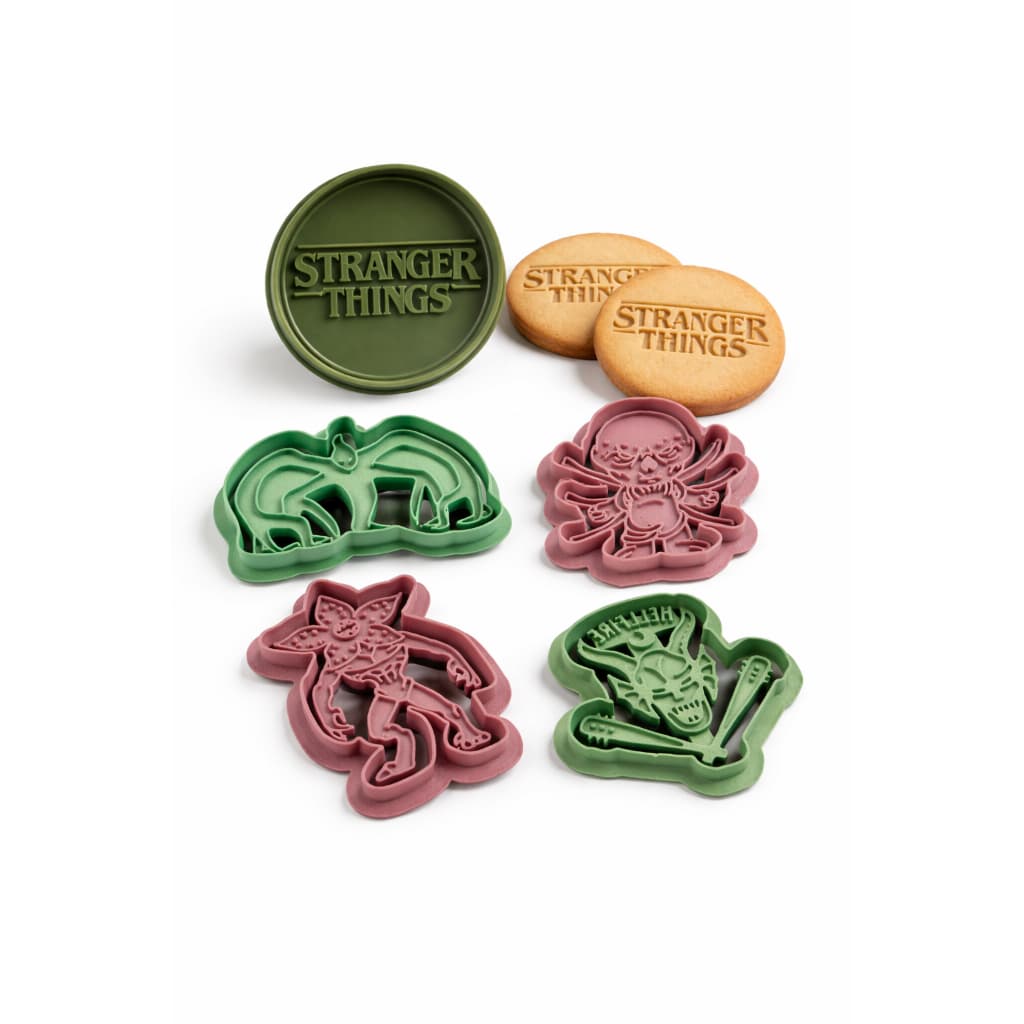 Kit Cortadores de Biscoito Stranger Things Molde Cookie Cutter para Massinha de Modelar e Biscoito Lembrancinhas