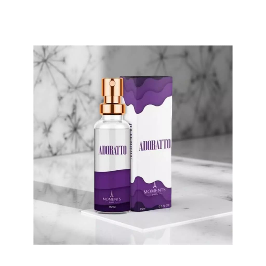 Adoratto Perfume Importado Contratipo Eau de Parfum EDP de Bolsa 15 ml Feminino Moments Paris Mulher