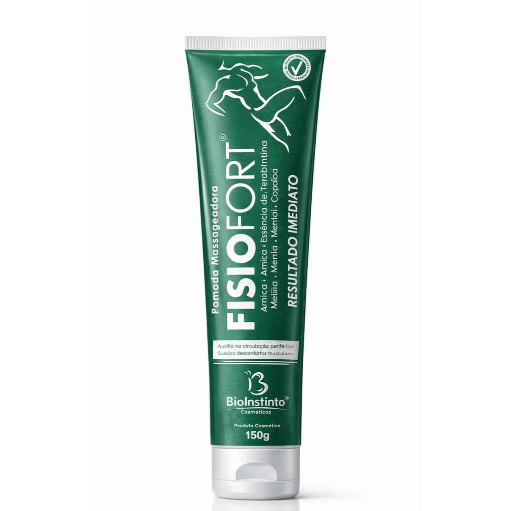 Pomada Massageadora Fisiofort 150g | Arnica Mentol Copaíba | Relaxamento Muscular e Bem-Estar
