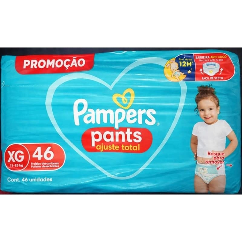 Fralda Pampers Pants Ajuste Total XG 46