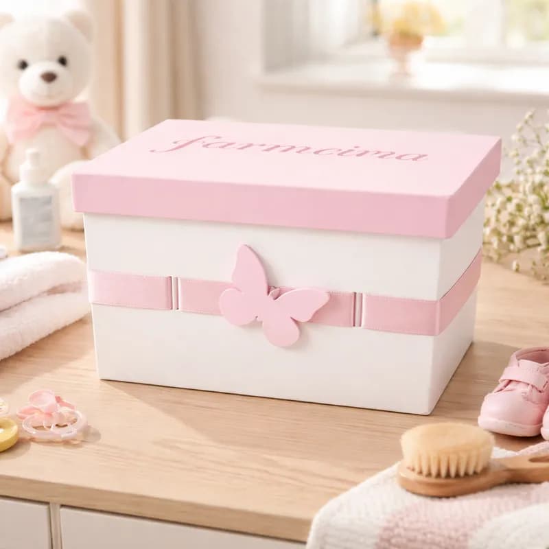 Farmacinha de MDF quarto de bebê enxoval presente maternidade kit higiene