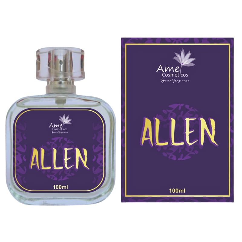 Perfume Allen Feminino Amei Cosmeticos Alta Fixação 33% de Essência Importada