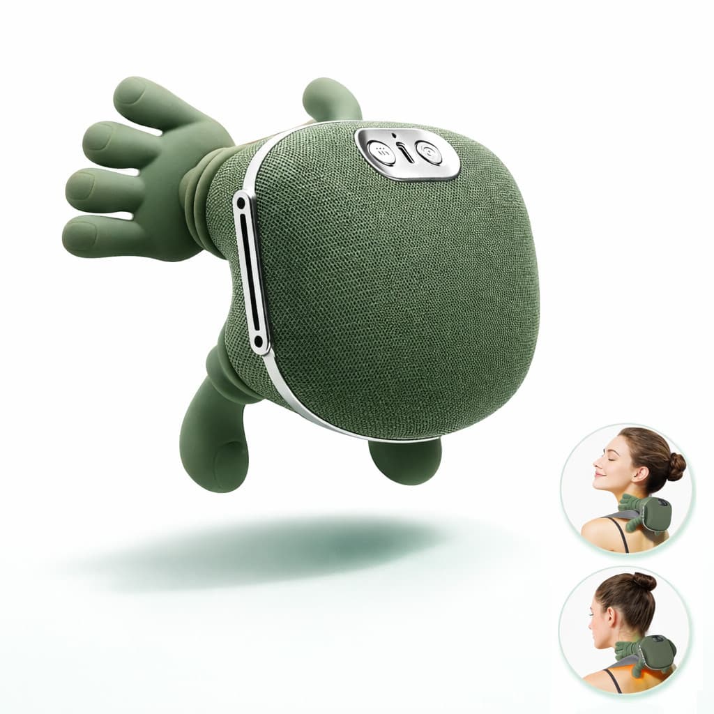 Massegeador de Pescoço 8 Pontos Aquecimento Relaxamento Tensão Ombro Mãos Massagem Alívio VOLTMAX