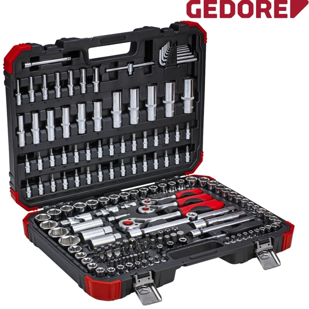 JOGO DE SOQUETES GEDORE RED 172 PEÇAS - KIT COMPLETO PROFISSIONAL! R45603172