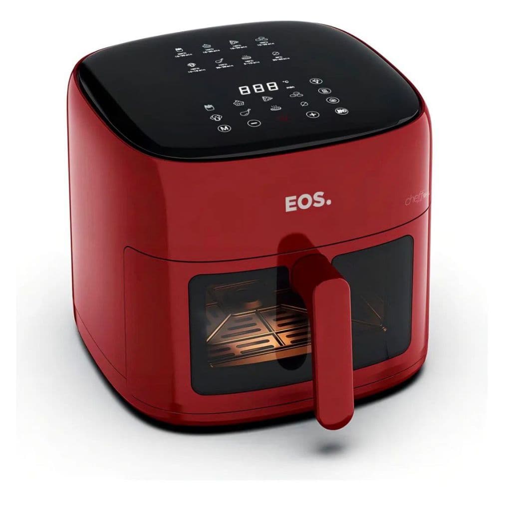 Fritadeira Air fryer EOS digital Vermelha  6.2 litros  127V