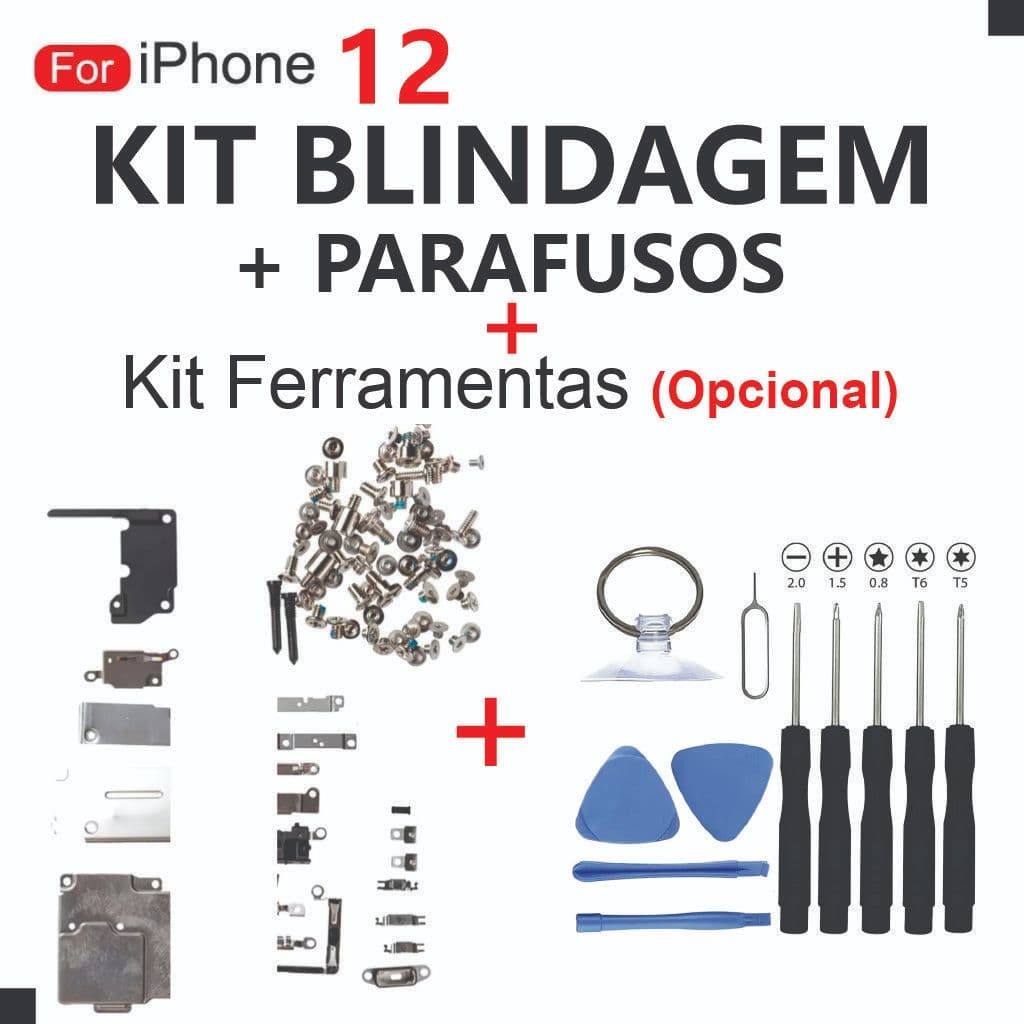Blindagem 12 + Parafusos interno Completo + Kit Ferramentas
