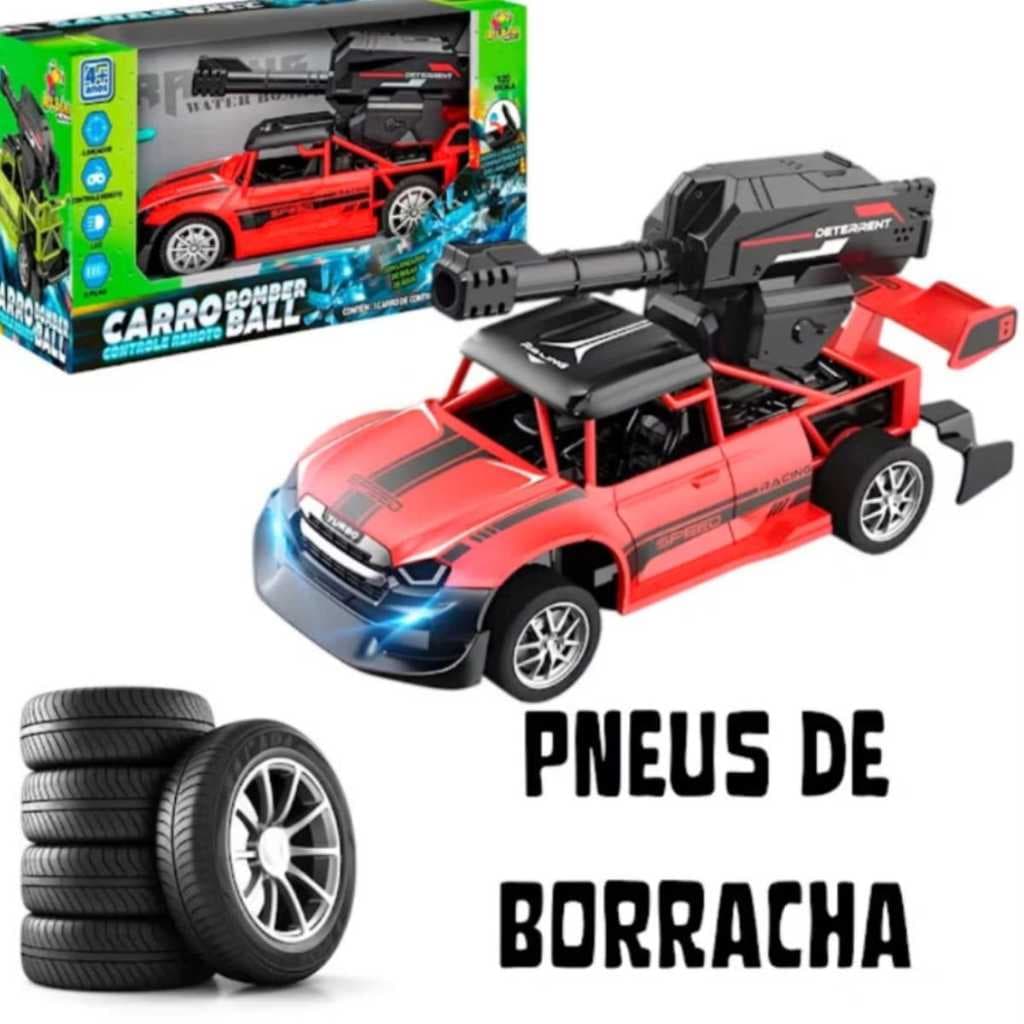 Carrinho Controle Remoto Lançador Bolinhas De Gel Elétrico Lançamento