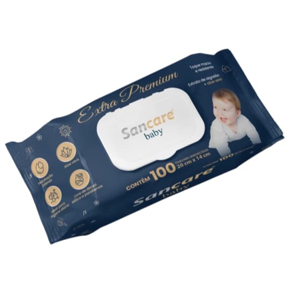 Sancare Baby Toalhas Umedecidas Contém 100 Unidades