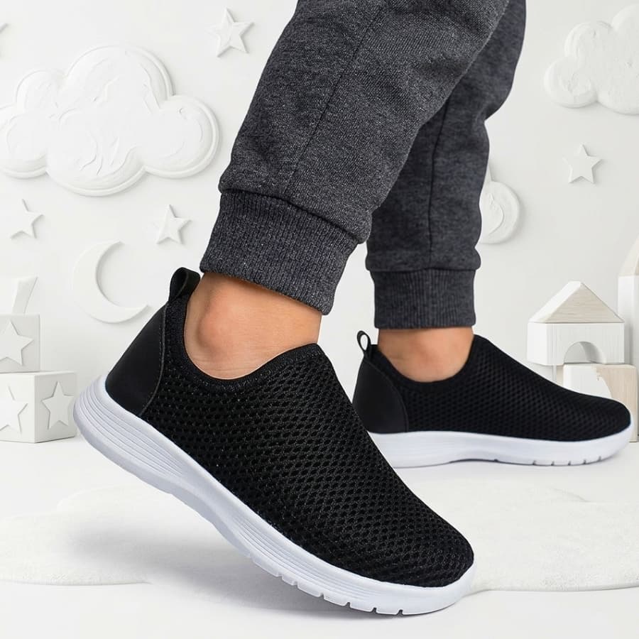 Tênis Calce Fácil Masculino Feminino Unissex Criança Confortável Slip On Sem Cadarço