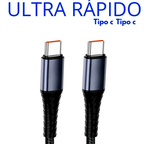 Cabo Tipo C Para Tipo C 65W Inova Original Turbo Carga Rápida 1 Metro