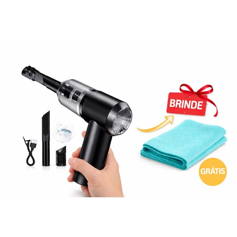 Mini Aspirador de Pó 3 em 1 a Vácuo USB Portátil  Recarregavel #aspirador #pó #limpeza #carro #casa