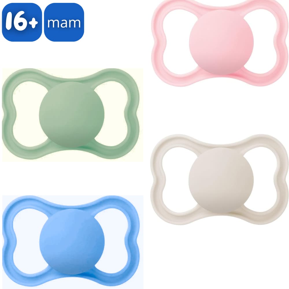 Chupeta MAM Em Silicone Air 16+ Com Estojo Para Transponte e Esterelização