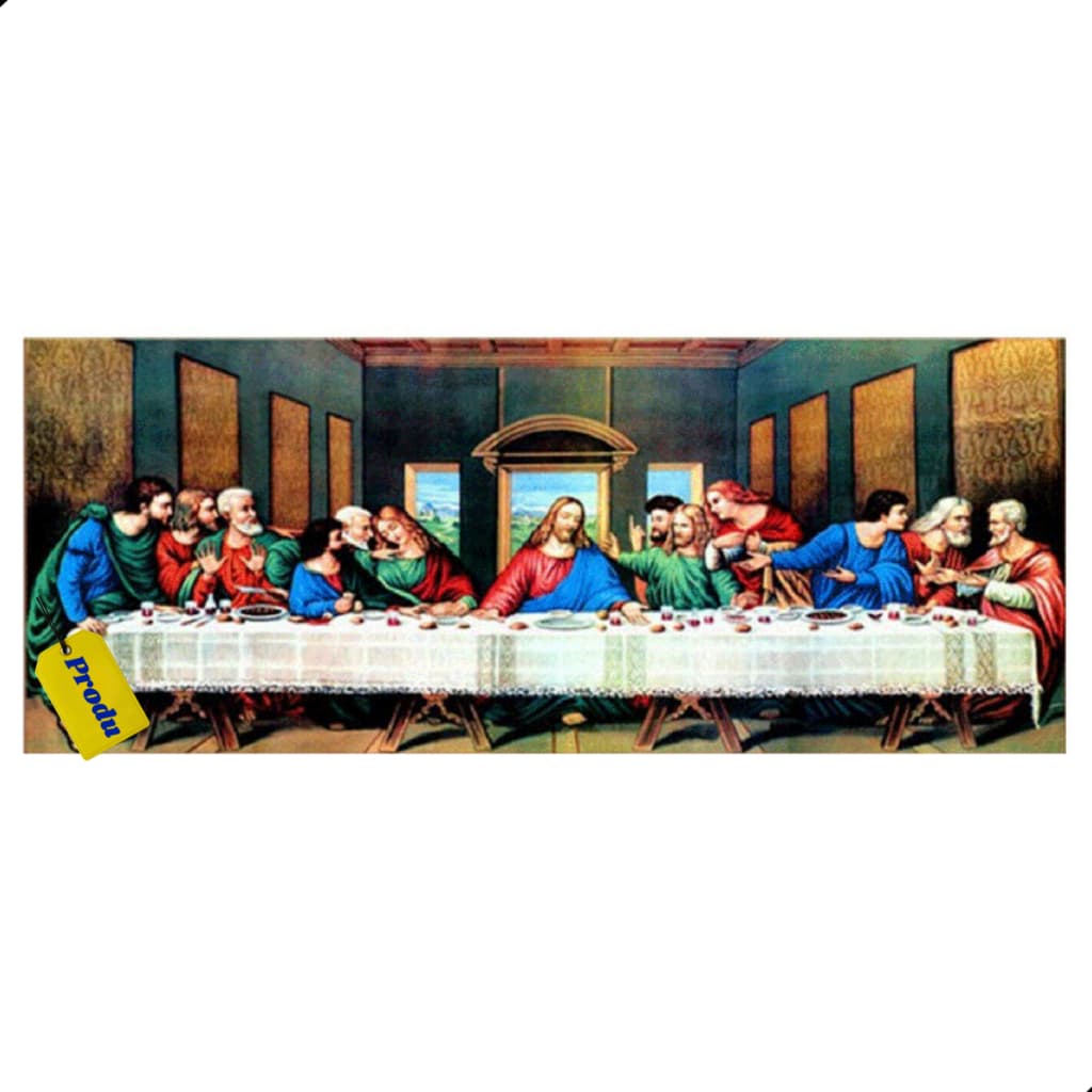 Kit Pintura Diamante 5D Religiosa Tela 30x40cm Mosaico Terapêutico Pedras Redondas Relaxante Produ