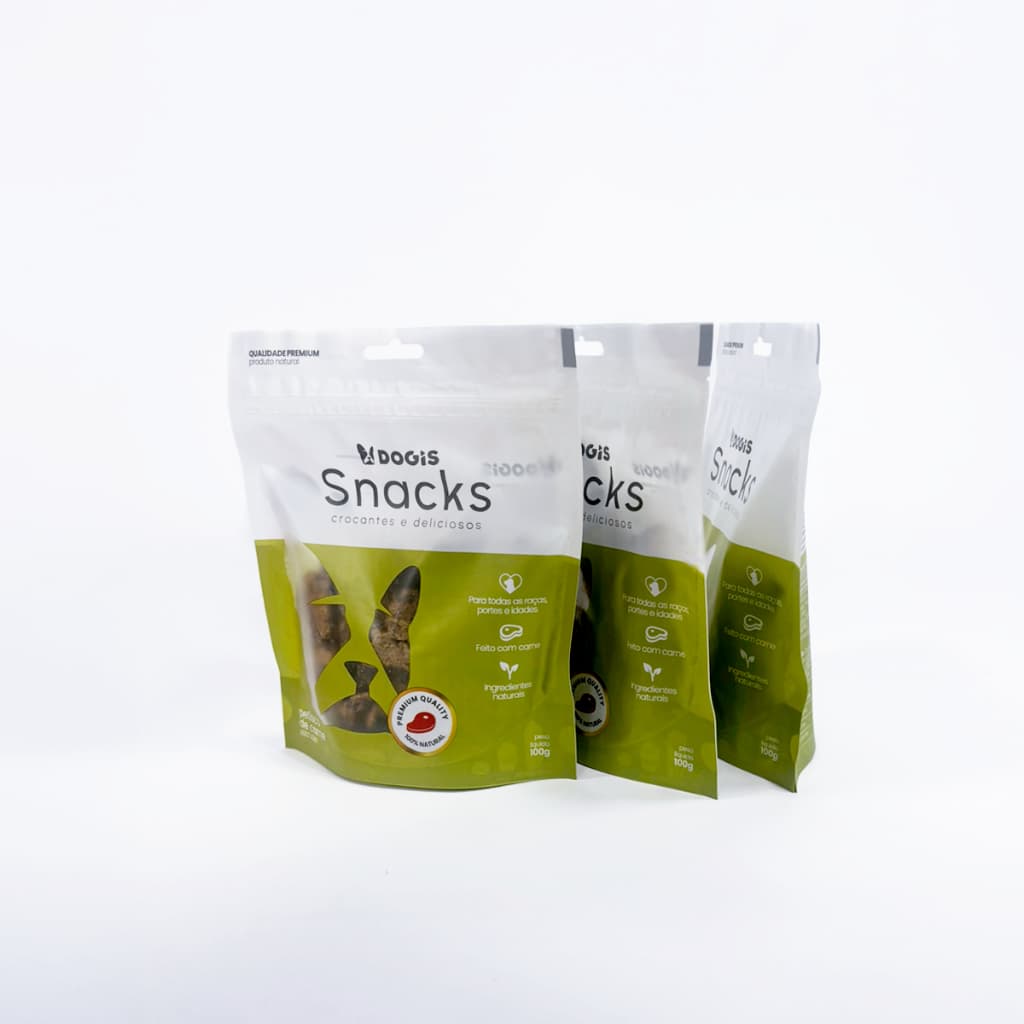 Petisco para Cães Dogis Snacks Home Kit 3x100g Snack Saudável Rico em Proteína e Carne Real
