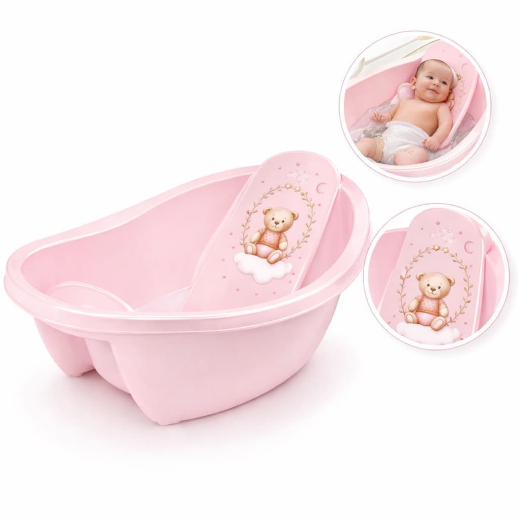 Banheira Ergonômica Banho Bebê Infantil Resistente 24 L + Brinde