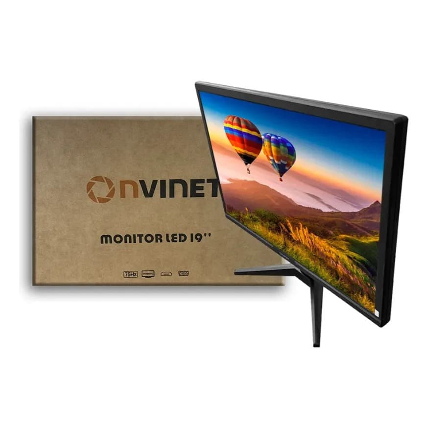 Monitor 19.5 Led  Nvinet 19.5 Widescreen 75hz Hdmi Vga Escritório / Gamer