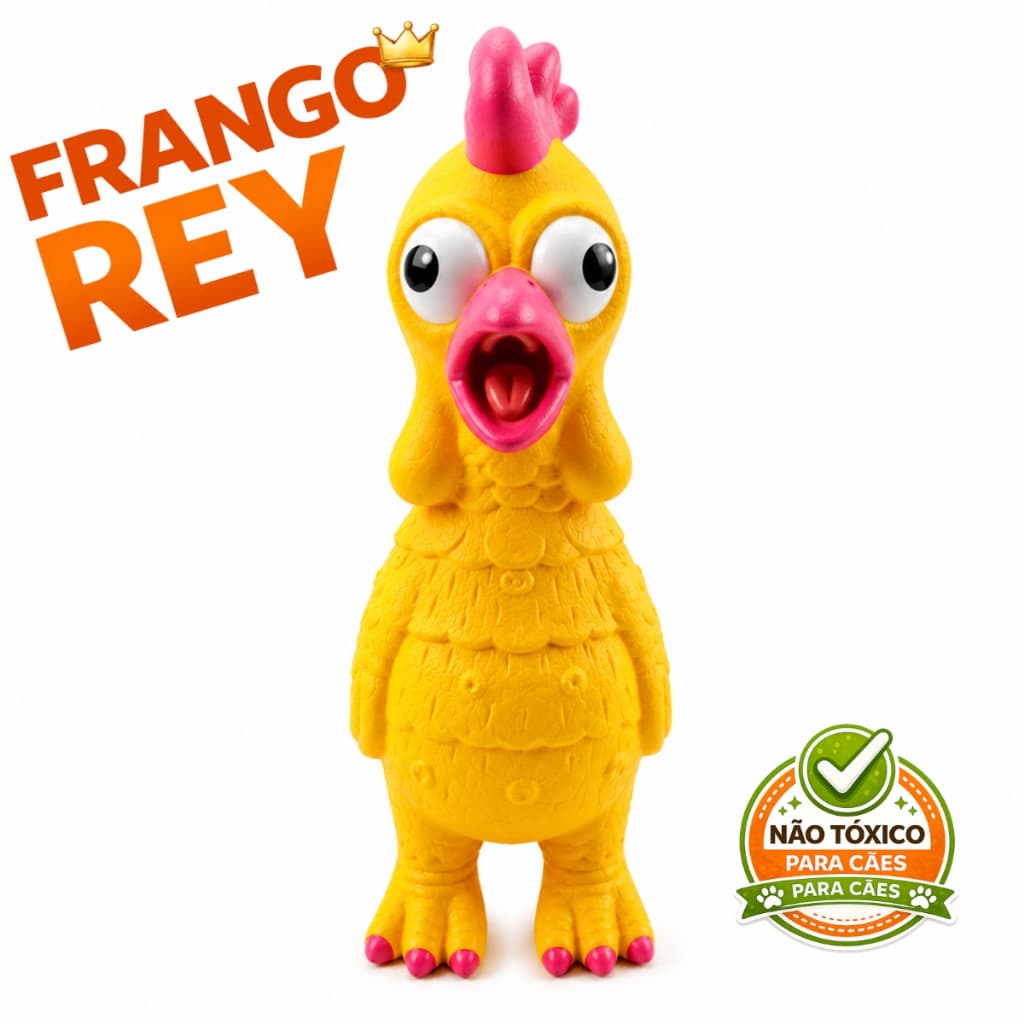 Frango de Plástico Brinquedo Pet Galinha Galo para Cachorro Pet Mordedor com Som Grito