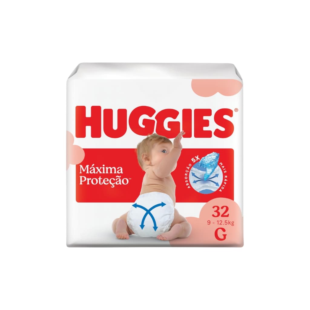 FRALDA HUGGIES SUPREME CARE G 32 UNIDADES