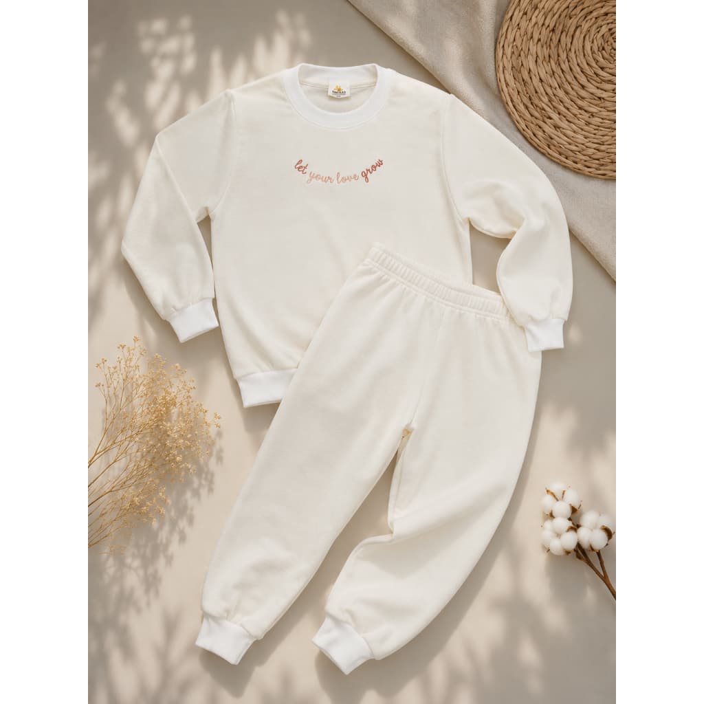 Conjunto Moletom Infantil Peluciado | Casaco com Estampa + Calça Moletom Zupa Zuka