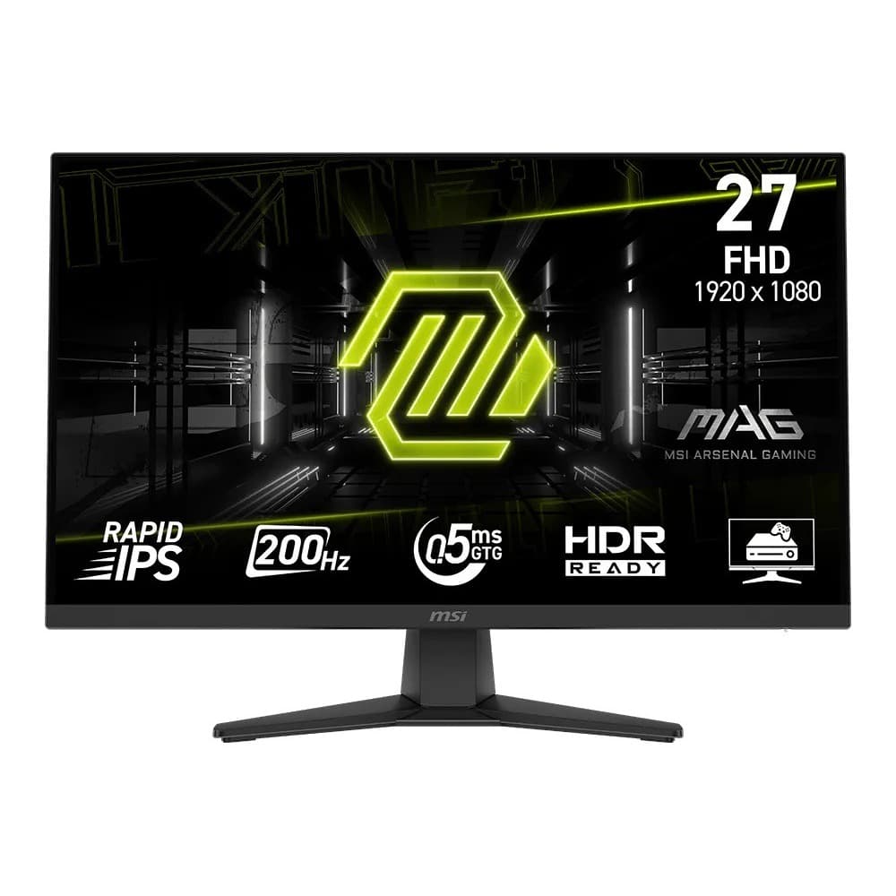 Monitor Gamer MSI MAG 274F, 27'', Full HD, Rapid IPS, 200Hz, 0.5ms - 9S6-3CE41H-004