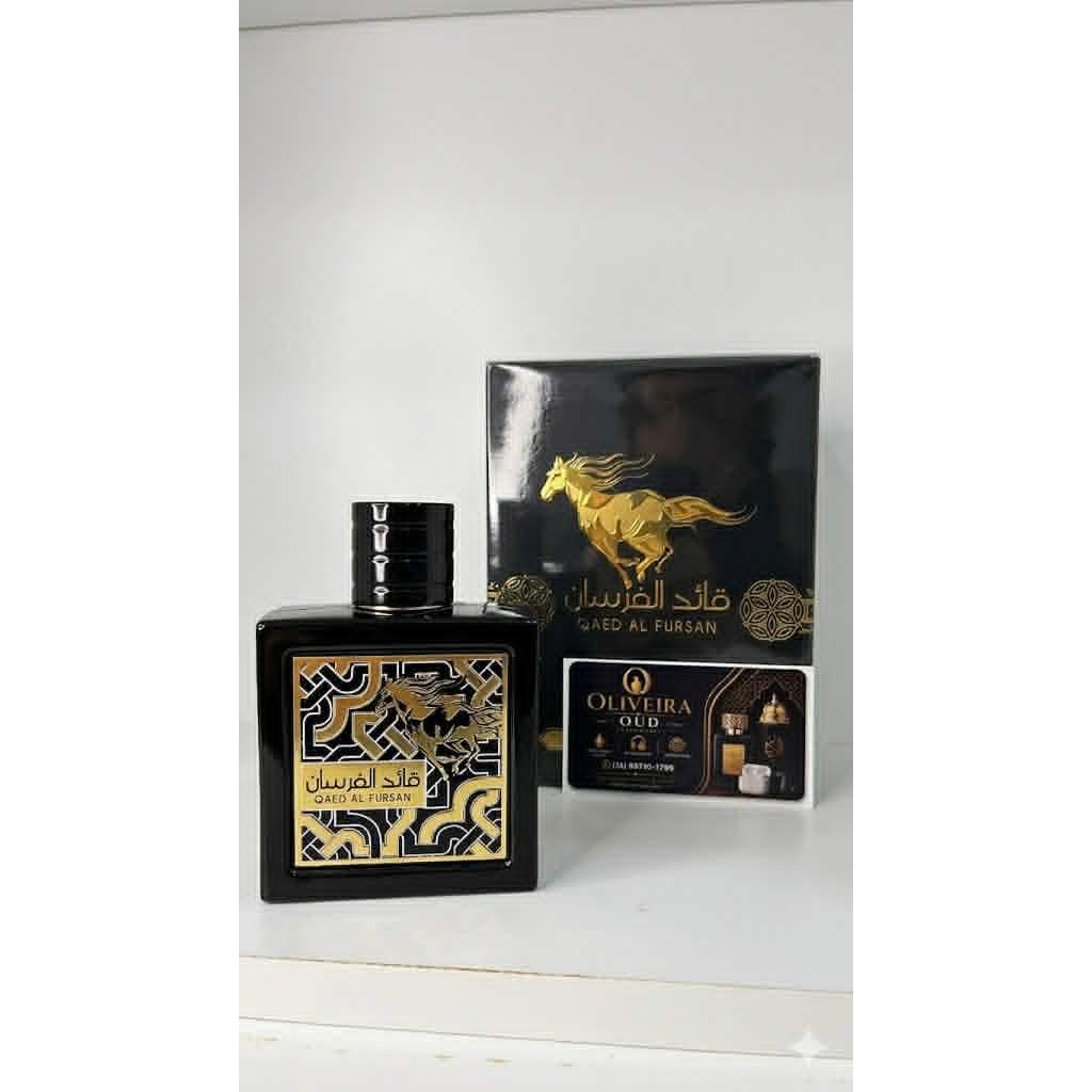 Lattafa Qaed Al Fursan Eau de Parfum Masculino Importado Oud e Abacaxi Marcante