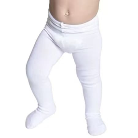 Meia Calça Fio 80 Infantil Grossa Roupa De Bebê Menina Frio Inverno Bebê 0 PP - 0 a 12 Meses(ME6633)
