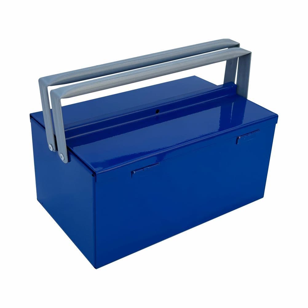 Caixa Ferramentas - Baixa nº1 com alça em tubo e suporte para parafusos  - 30x18x14 - b27