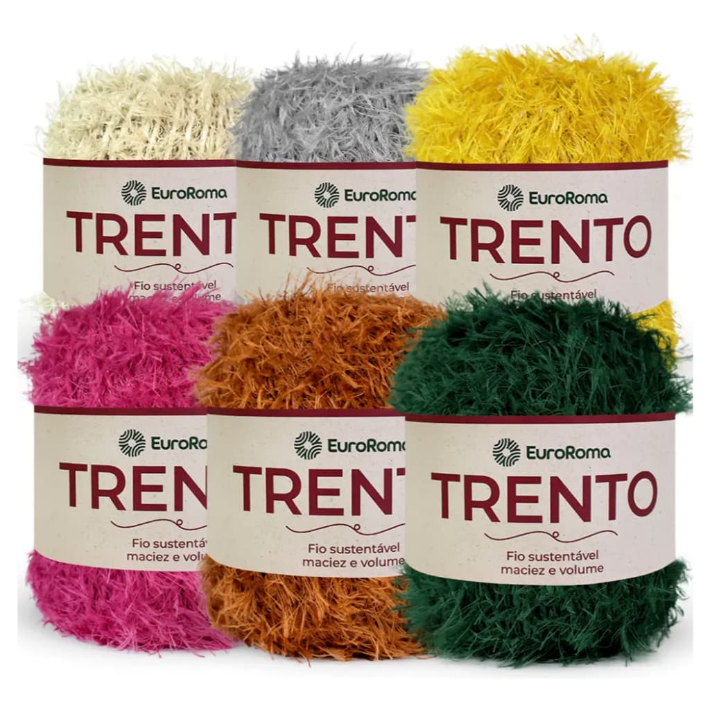 Barbante Euroroma Trento Fio Peludinho 200g Para Croche