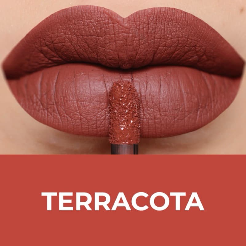 Batom Líquido Matte HD Divamor Terracota