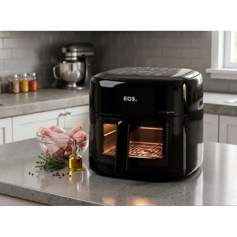 Air Fryer EOS Cheff Gourmet EAF60P 6,2L Digital Preta
