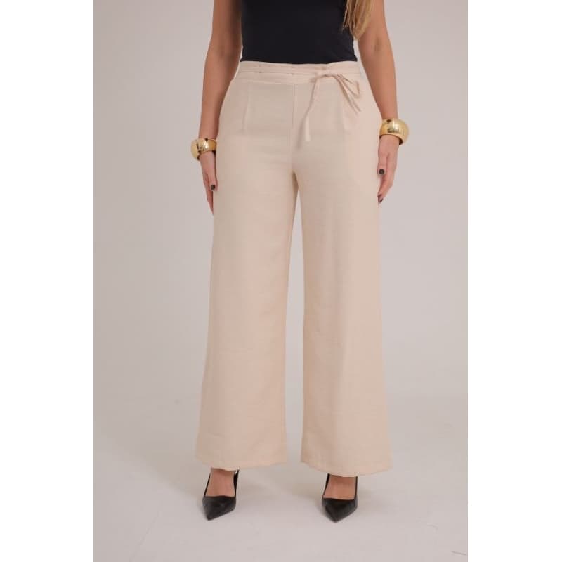 Calça Pantalona Feminina Social Tecido Marrante Premium Cintura Alta com Bolso, Elegante Conforto e Versatilidade