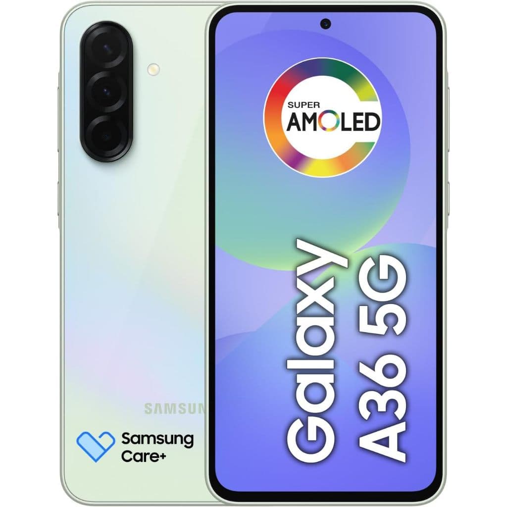 Celular Samsung Galaxy A36, 5G 128GB, 6GB RAM, Câmera 50MP, IP67, Super AMOLED 6.7" - Verde