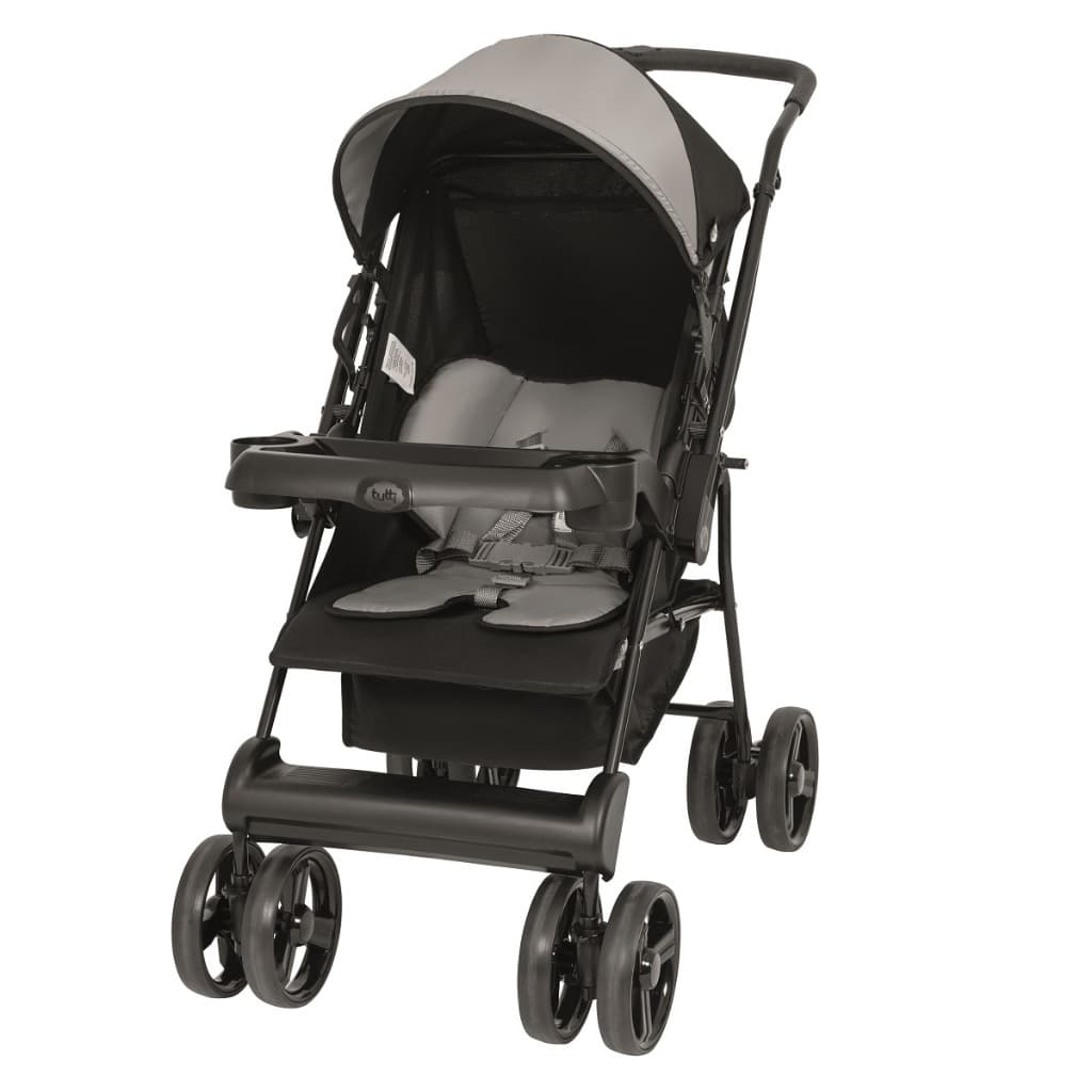 Carrinho De Bebê Travel System, Tutti Baby, Solare Preto - 0 á 15kg Reverse