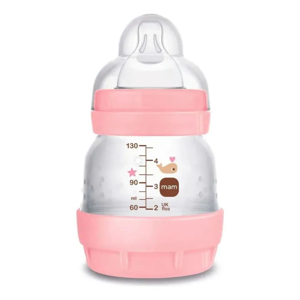 Mamadeira MAM Easy Start 130ml Rosa Skinsoft Soft Infantil Bebe