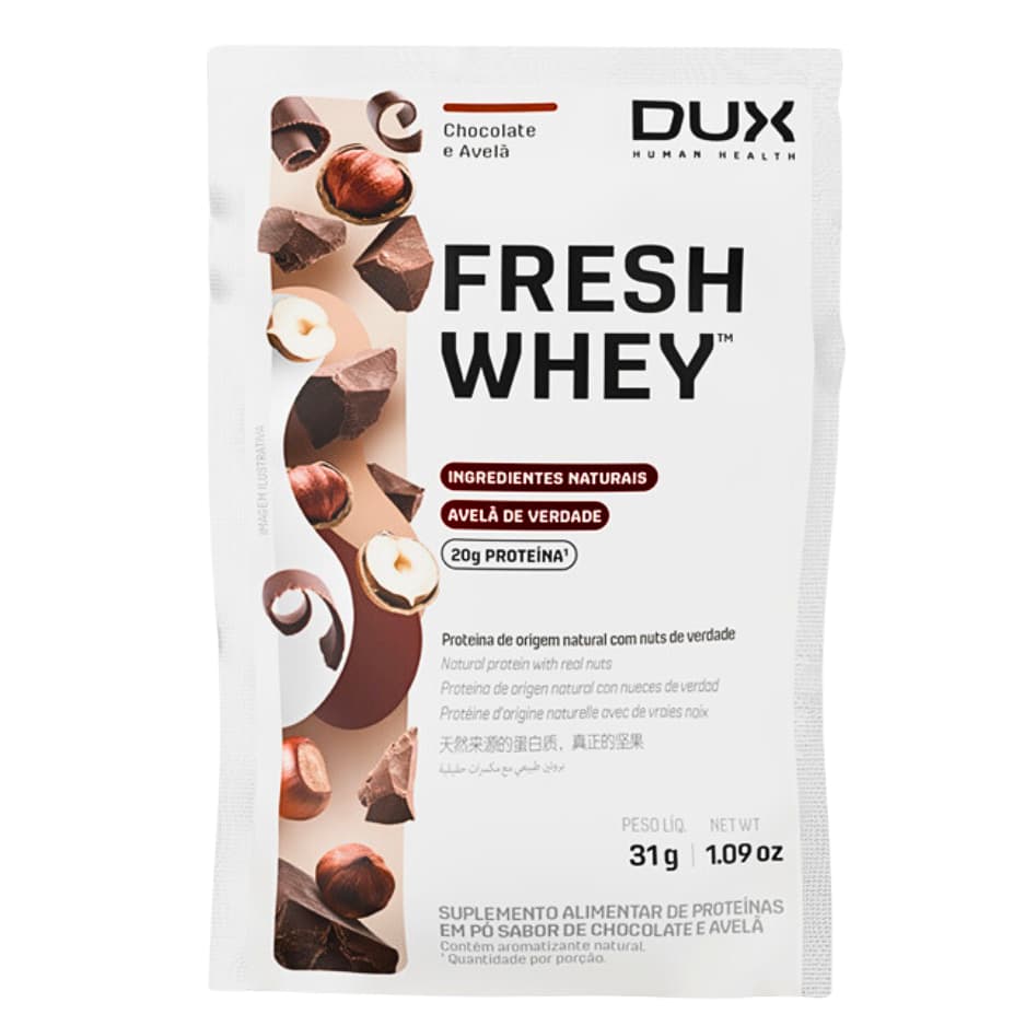 Fresh Whey Chocolate com Pasta de Amendoim Protein - Uni - Sache de 29g - Dux Nutrition
