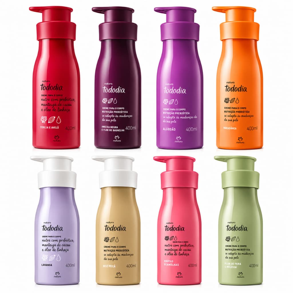 Creme Desodorante Nutritivo Corporal Natura Tododia 400ml Hidratante Original