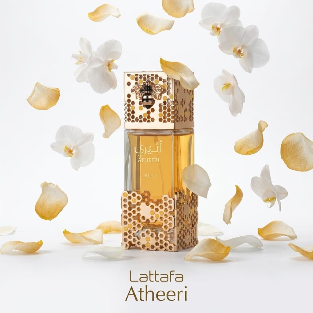 Lattafa Atheeri EDP Feminino Importado 100ml Original Árabe Floral Gourmand Orquídea Madeira Âmbar Qualidade Luxo