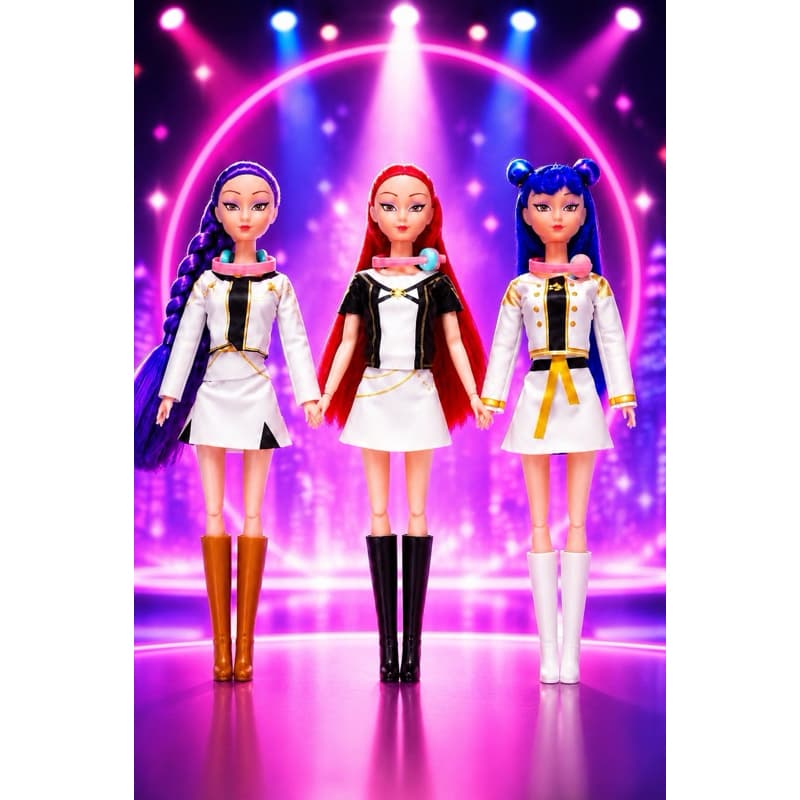 Boneca k pop articulada fashion happy doll