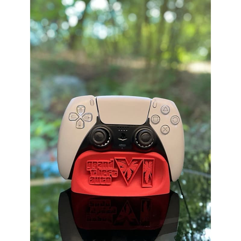 Suporte para Controle PS5 DualSense GTA VI | Base para Controle de Videogame em Impressão 3D | Decorativo