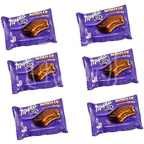 Milka Mousse - Alfajor com Mousse de Chocolate - Kit com 6 Alfajores - Importado da Argentina