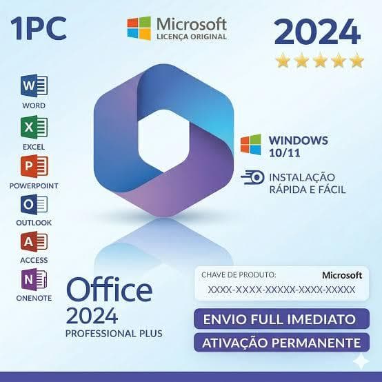 Microsoft Office 2024 Profissional Entrega Rapida com Suporte