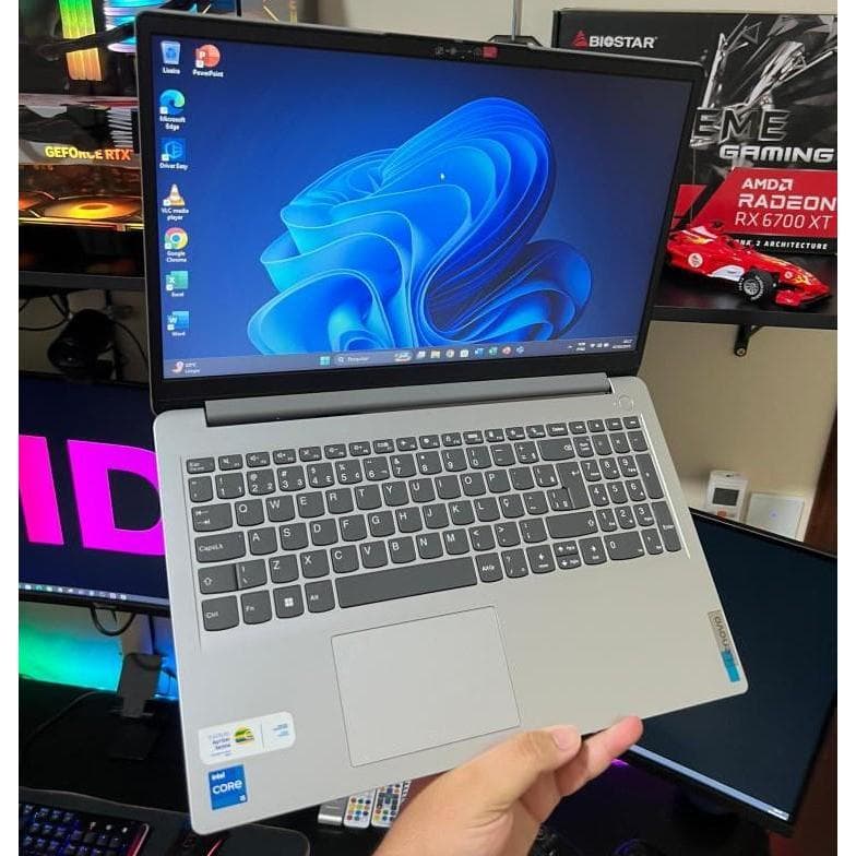Notebook Lenovo I5 12ºGeração,12GB RAM,SSD 256GB, 15.6 Notebook Rápido para Trabalho e Estudos