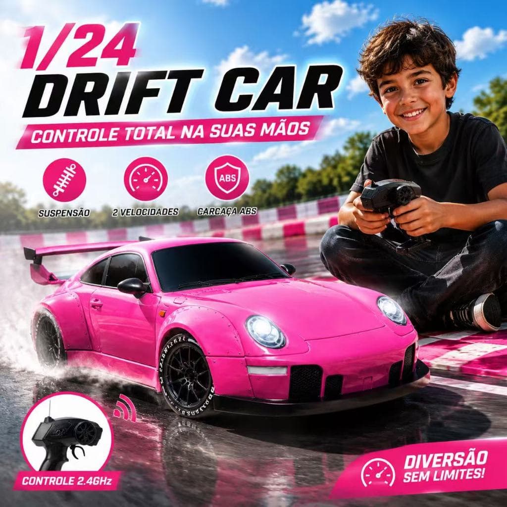 🔥Carro RC 911 Estilo Drift 4x4 2.4GHz Alta Velocidade 20KM/H Carrinho Controle Remoto Infantil Presente Menino