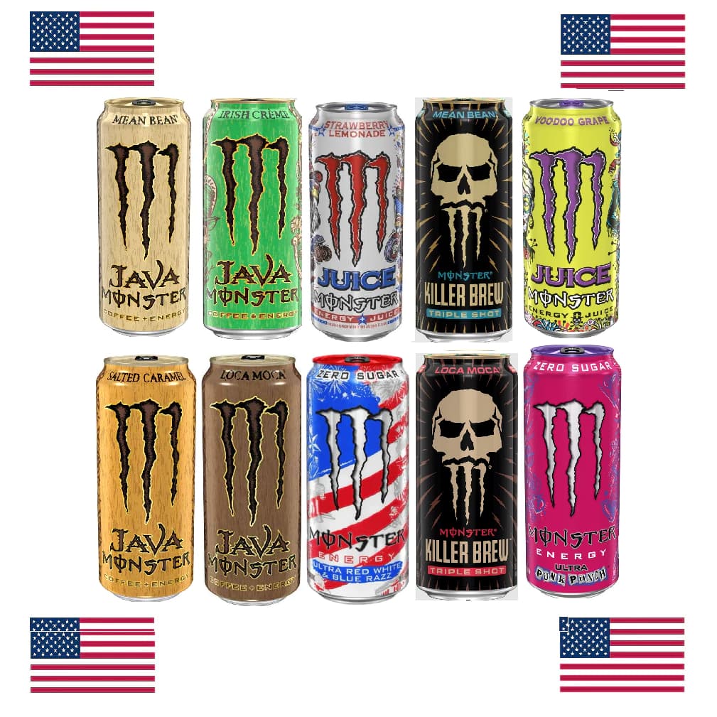 🇺🇸 Lata Monster Energy Importada Original EUA | Cheia e Lacrada | Escolha o Modelo | 1 Unidade