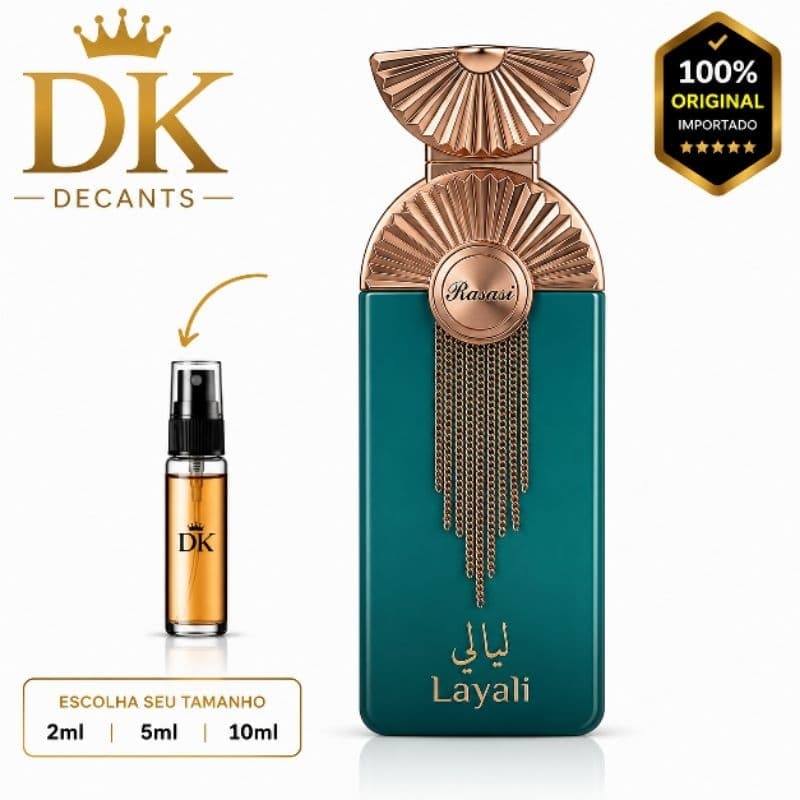 LAYALI RASASI Eau de Parfum feminino Original Importado Perfume Árabe PremiumAYALI