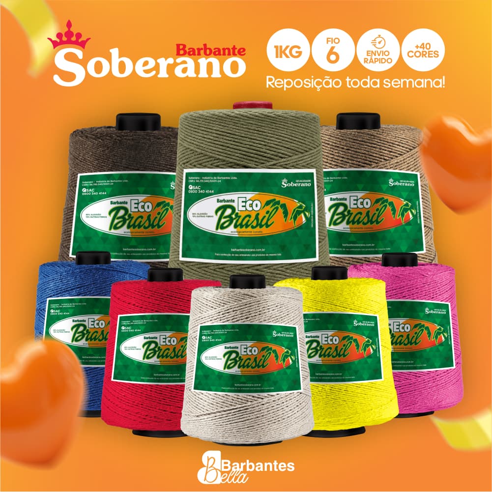 BARBANTE 1KG SOBERANO ECO BRASIL (1UND) – FIO 6